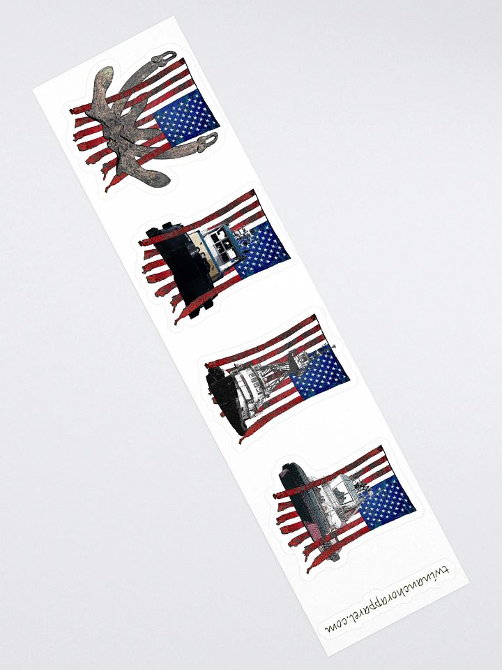 Mix USA Flage Sticker sheet (sheet size 15" x 3.75") Kiss Cut Stickers product image (2)