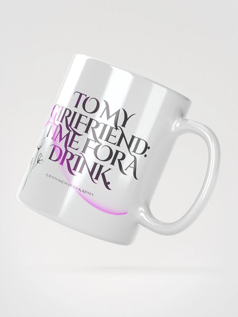 Girlfriend Time for a Drink Floral Coffee Mug product image (4)