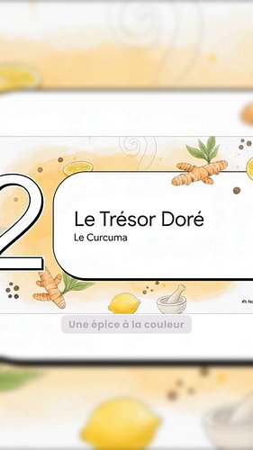 Les pouvoirs cachés du curcuma, Savez-vous que le curcuma cache un trésor pour la santé ? Découvrez la curcumine, son molécul...
