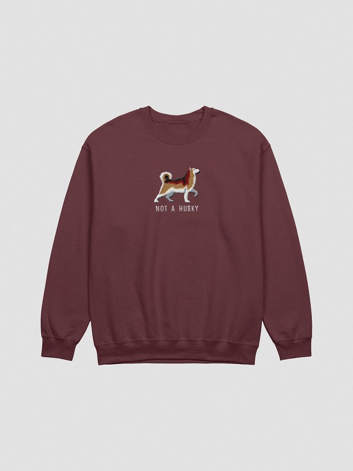 Not a Husky Sweatshirt (Embroidered) of an Alaskan Malamute(Sable) product image (4)