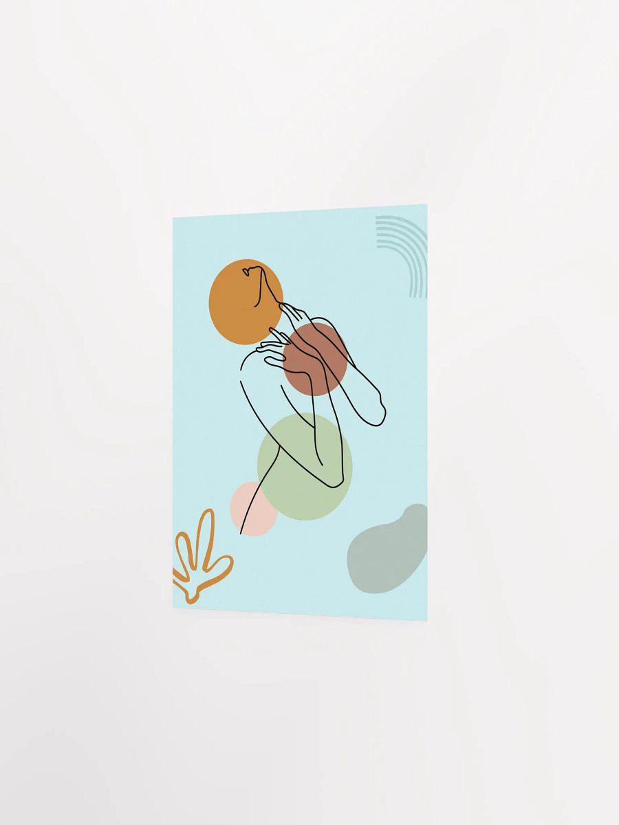 Boho woman — boho poster, boho wall art, boho decor, aesthetic poster, abstract art product image (9)