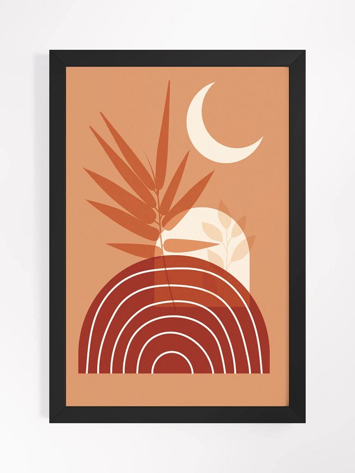 Lunar Tranquility Framed Matte Poster product image (4)