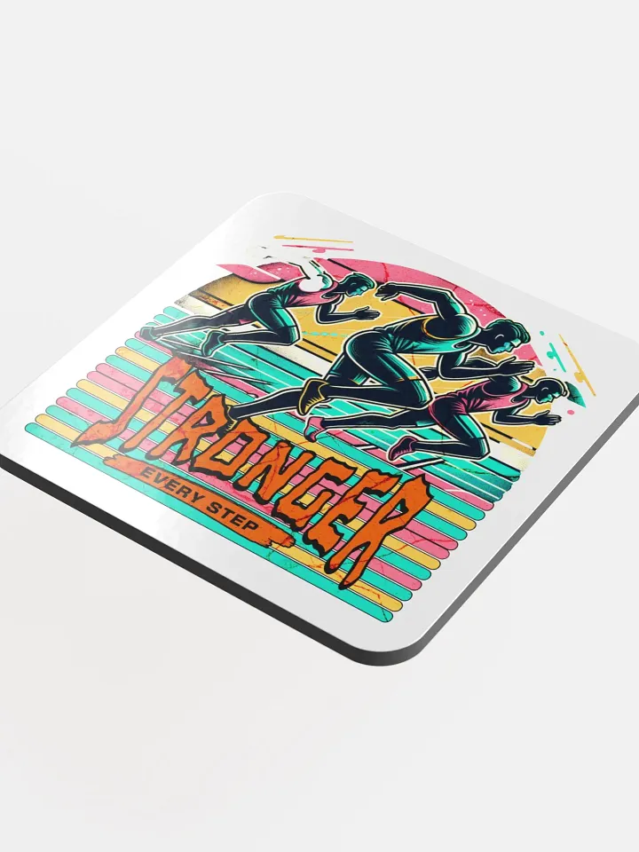 Stronger Every Step Running Cork Coaster Set product image (1)