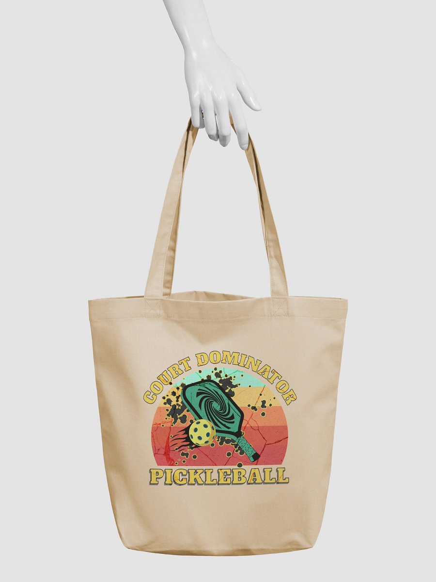 Court Dominator Pickleball Retro Tote Bag product image (3)