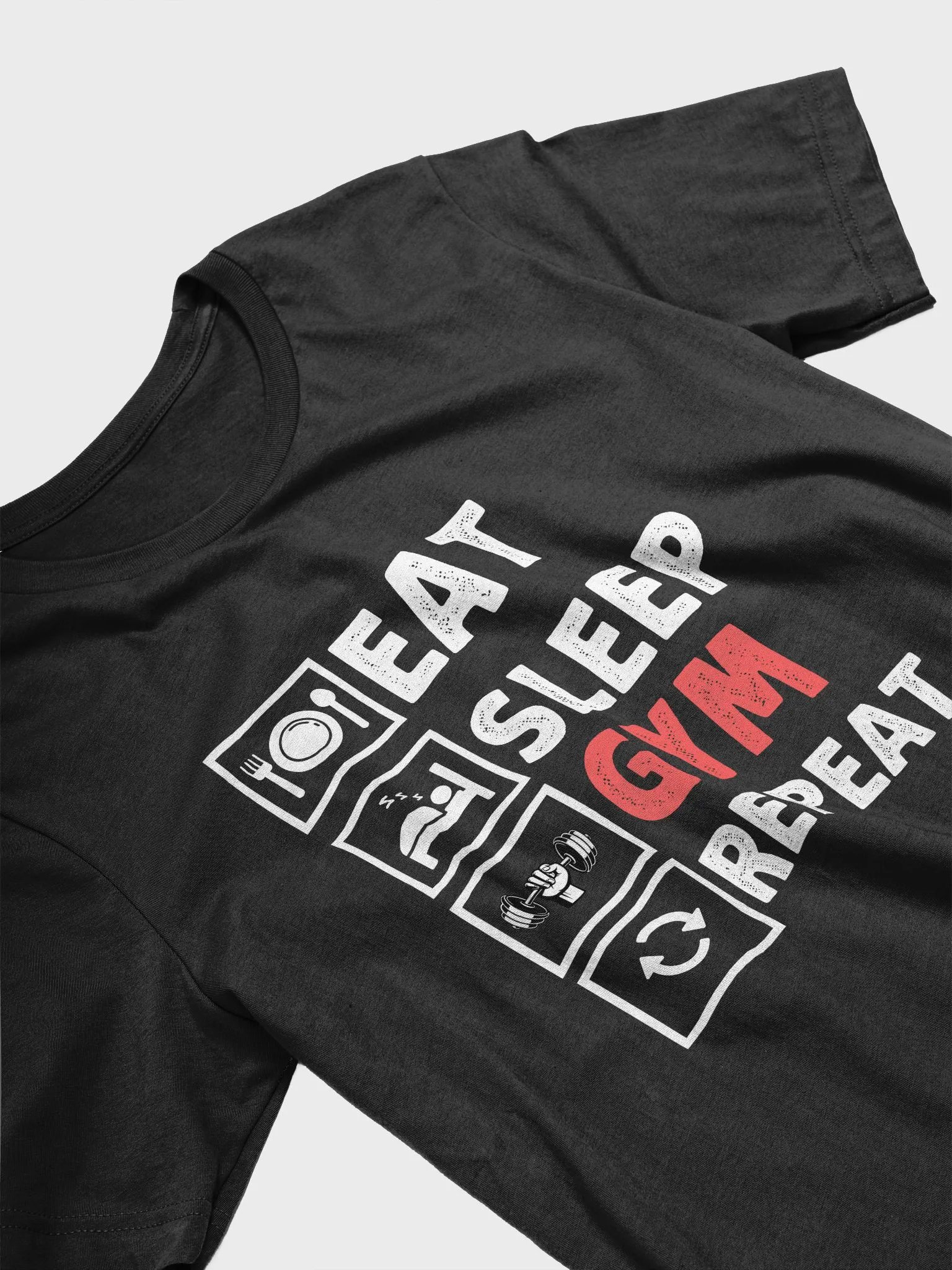 Training Eat Sleep Gym Repeat T-Shirt product image (3)