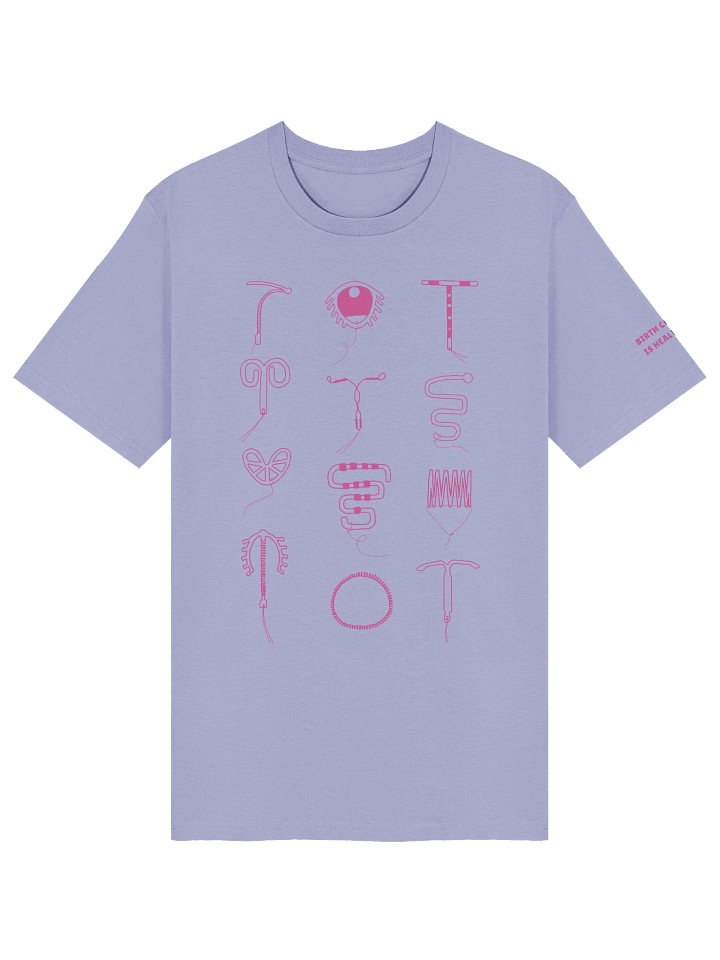 Intrauterine Archives (Short Sleeved Tee - Pink Art) product image (13)