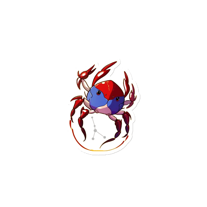 Vibrant Crab Die-Cut Magnets product image (2)