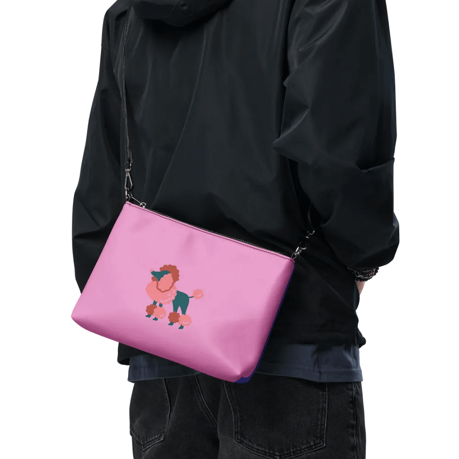 Fluffy Poodle All-Over Print Crossbody Bag product image (9)