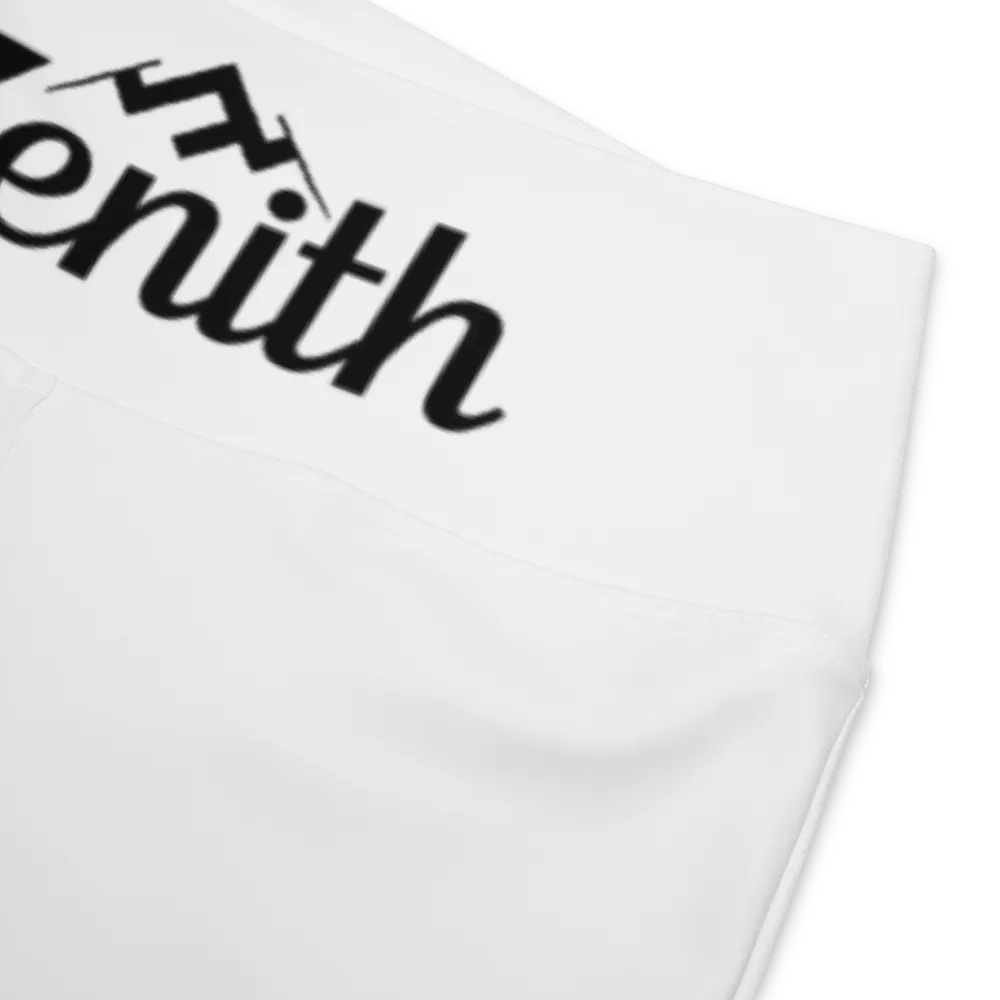 Zenith Women's High-Waisted Flare Leggings with UPF 50+ and Recycled Fabric - White product image (9)