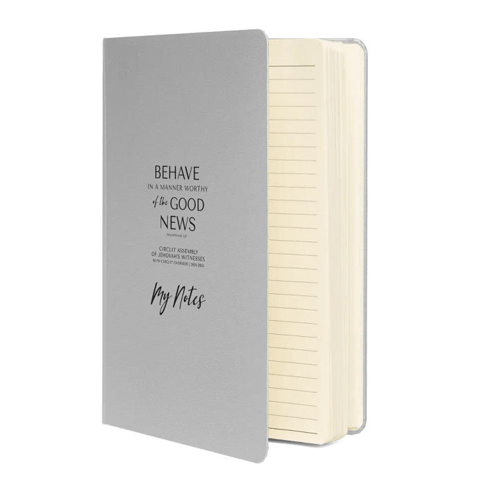 'Behave in a Manner Worthy of the Good News' Hardcover Notebook product image (32)