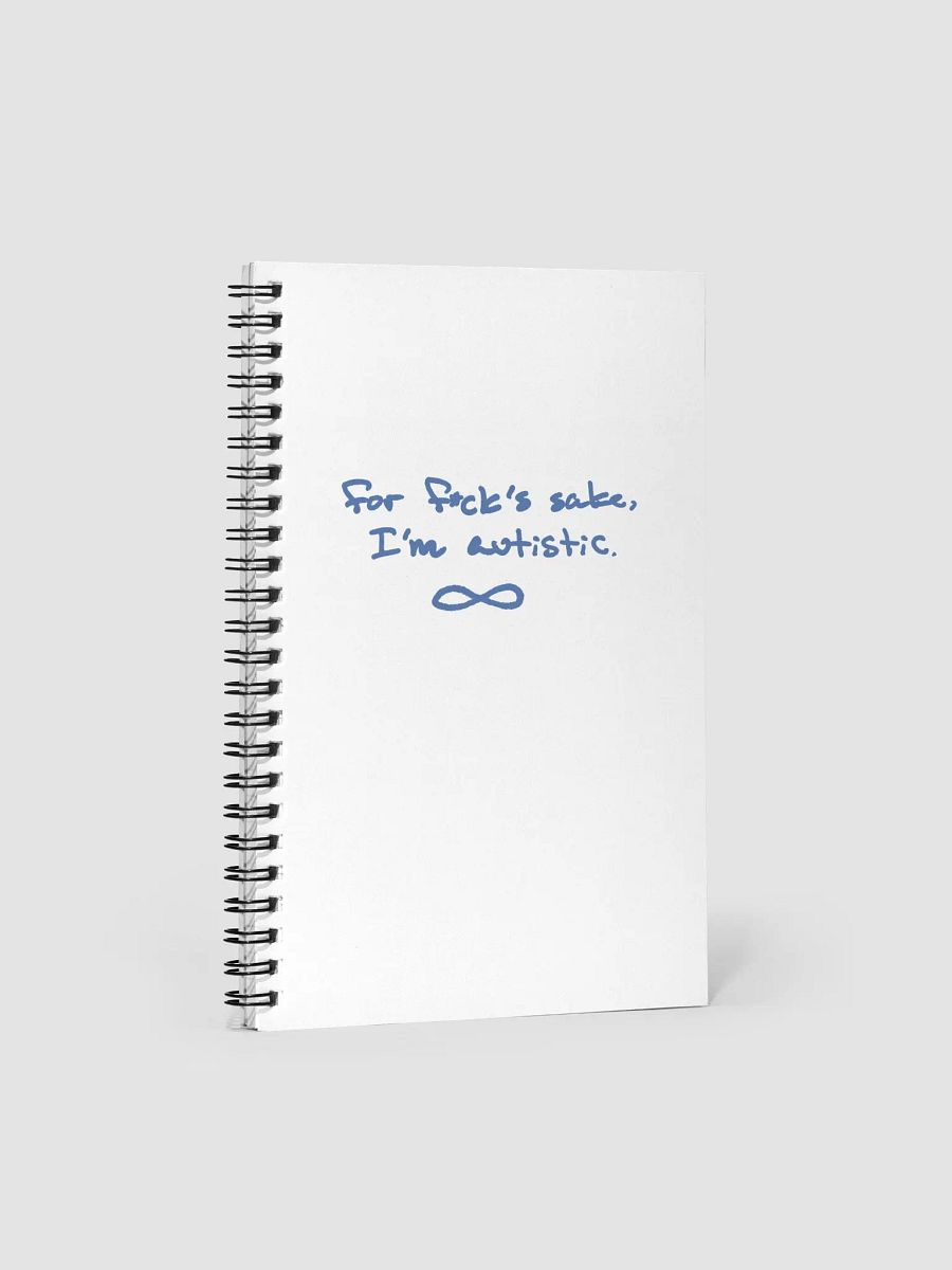 FFS, I'm autistic. (teal design) notebook product image (1)
