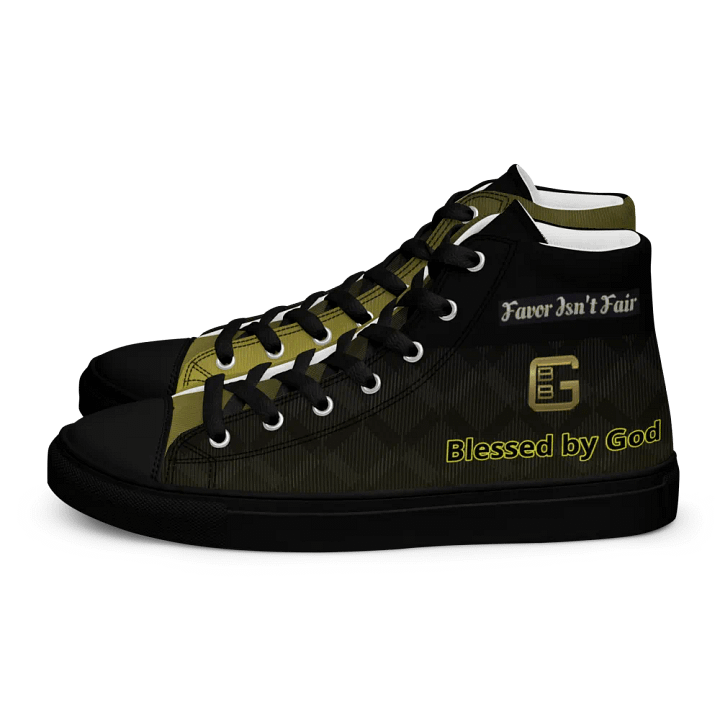 BBG Black and Gold High Tops - Black Soles product image (1)
