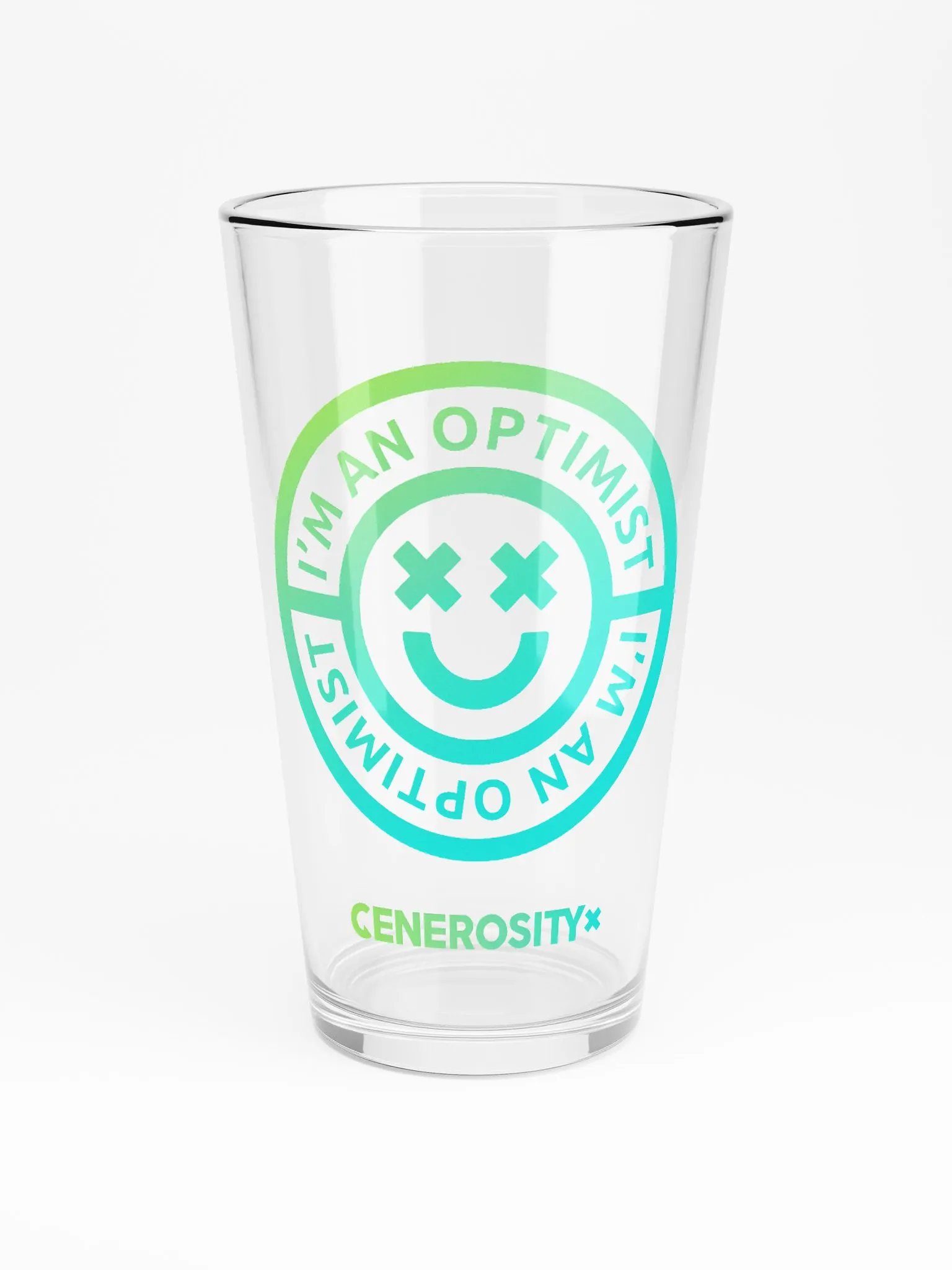 GX I'm an Optimist Pint Glass product image (3)