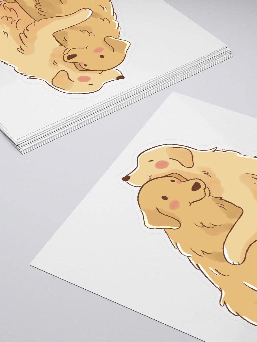 Golden Retriever Love Embrace Sticker product image (5)