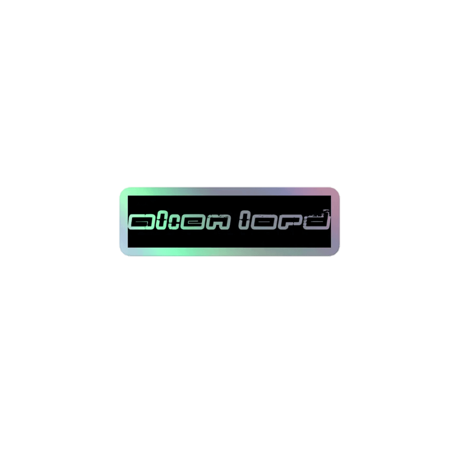 Alien Lord holographic sticker product image (1)
