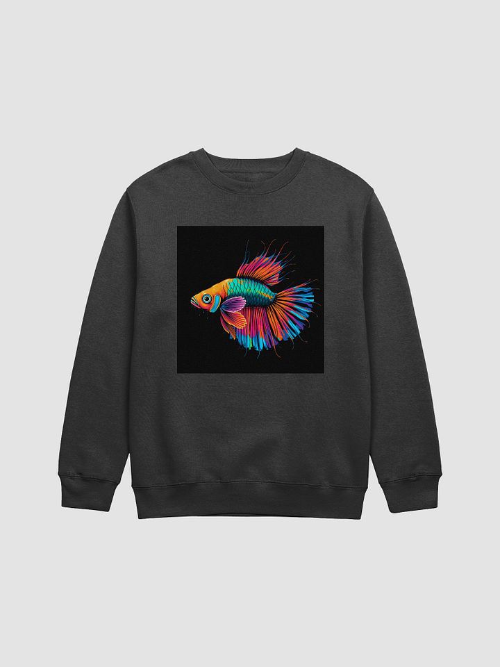 Vibrant Fish Graphic Crewneck Sweatshirt product image (1)