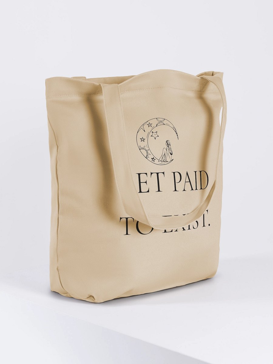 I Get Paid To Exist — Soft Power Tote (Natural Cotton) product image (4)