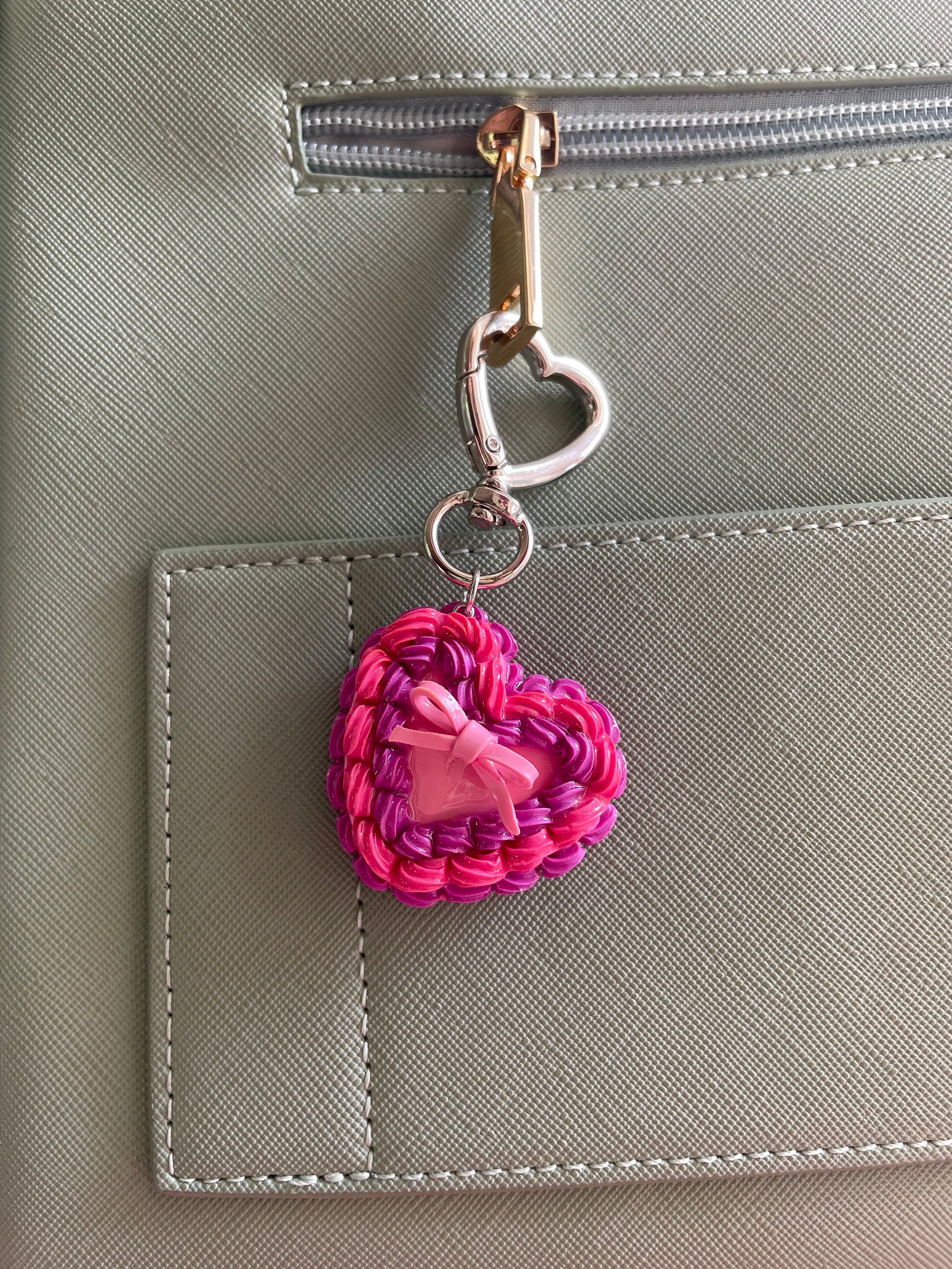 Velvet Blush - Coquette Heart Cake Keychain product image (3)
