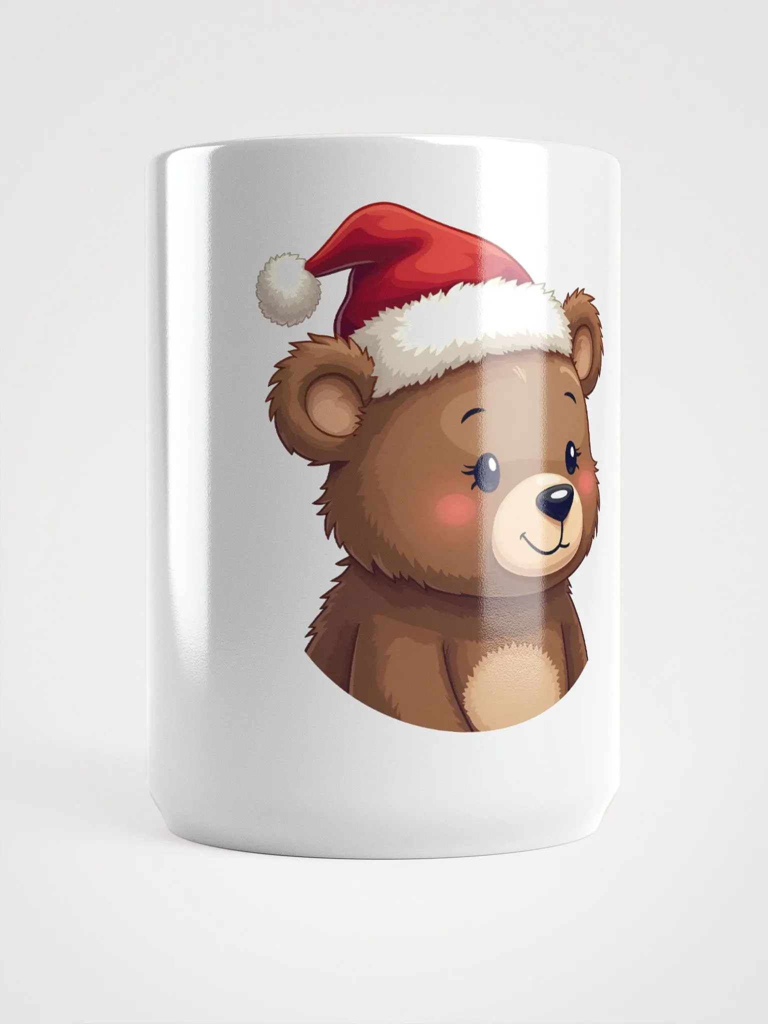 Santa Bear White Glossy Mug product image (5)