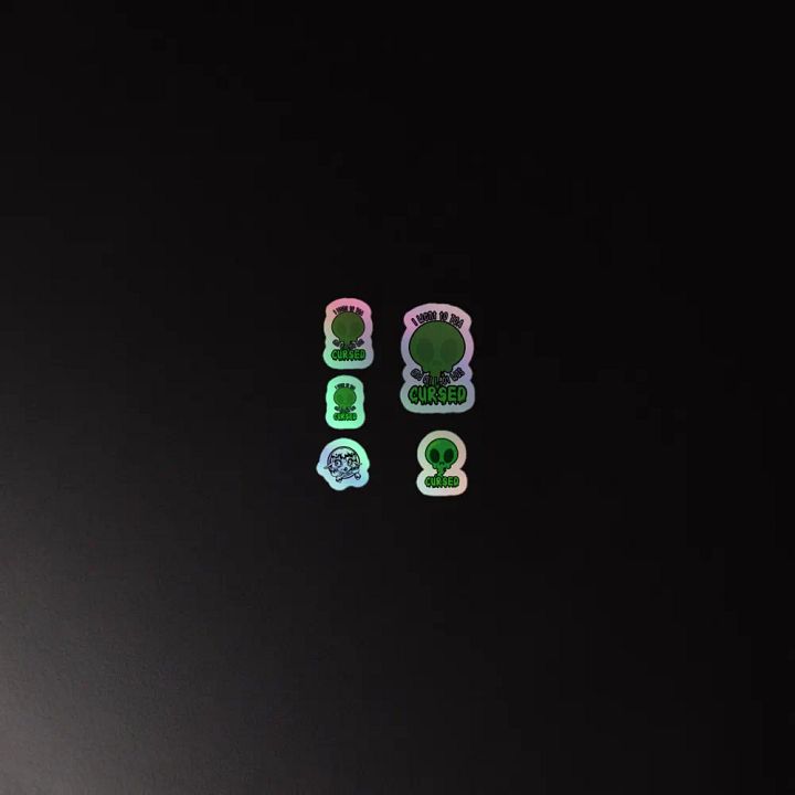 All I Got Was Cursed - Hunter - Holo Sticker Sheet product image (4)