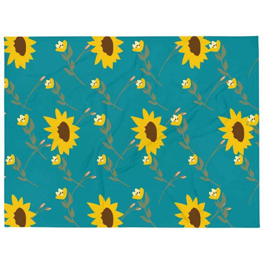 Colorful Floral Throw Blanket product image (3)