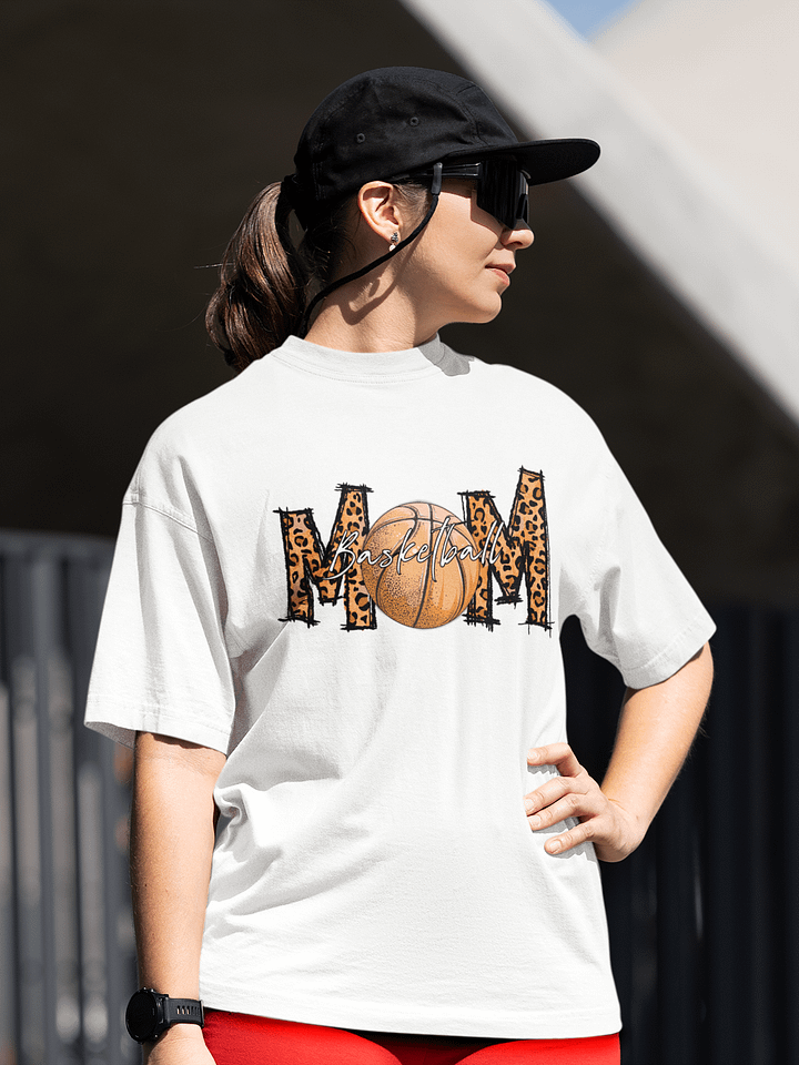 Leopard Print Basketball- Graphic T-shirt product image (1)