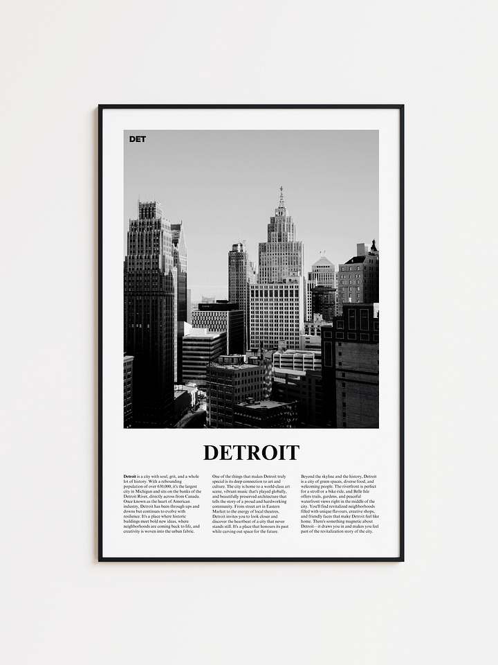 Detroit 02 Newspaper Poster product image (1)