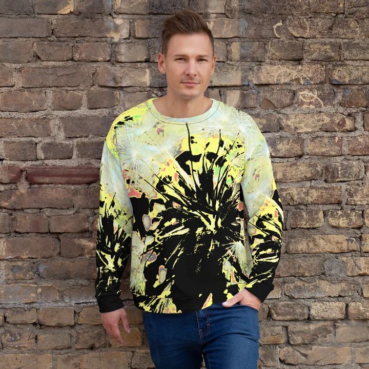 Abstract Energetic Dandelion Seeds Unisex Sweatshirt product image (1)