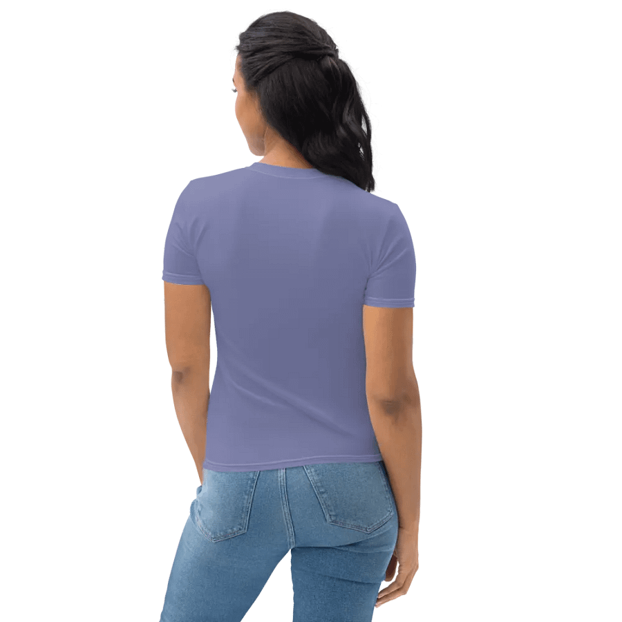 Plain Purple Soft Summer Women's Crewneck Polyester Heavyweight Premium T-Shirt by Treasure Pie product image (8)