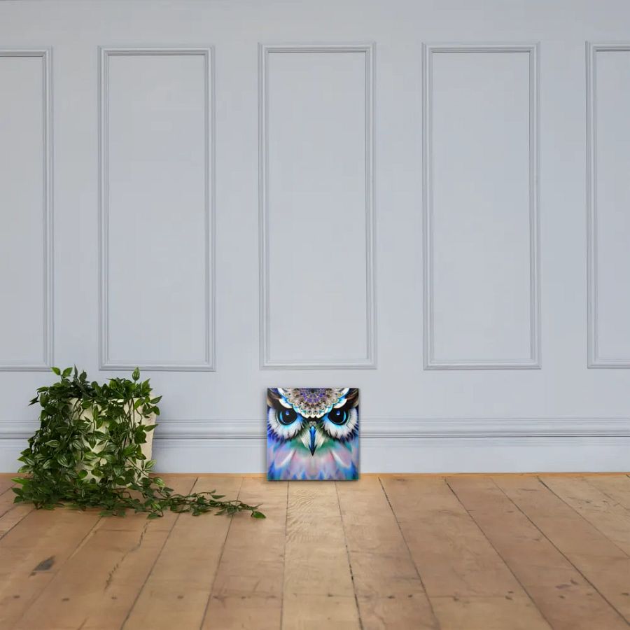 Fantasy Fractal Owl Art - v14 product image (6)