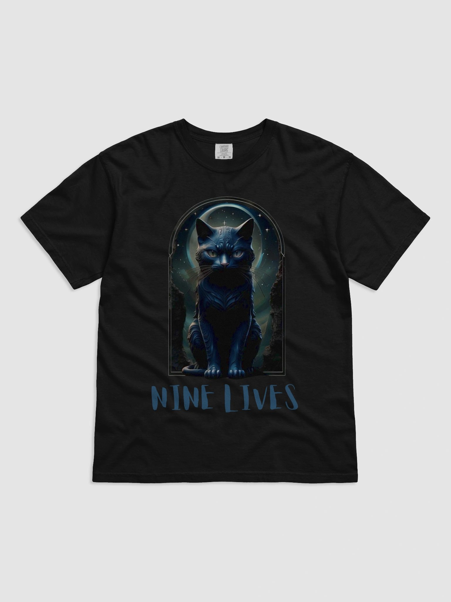 Mystical Nine Lives Cat Comfort Color 1717 T-Shirt product image (5)