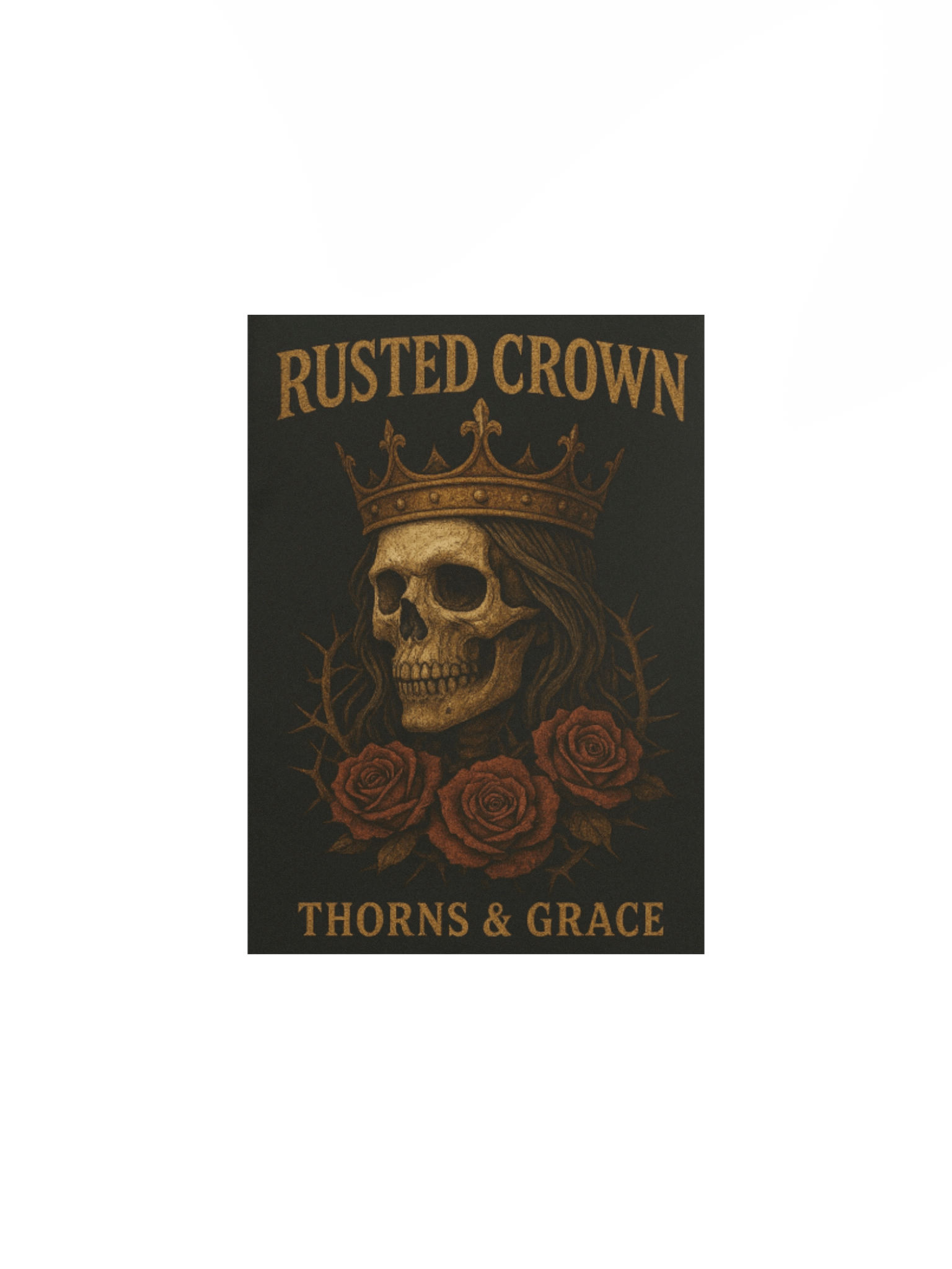 Rusted Crown Gothic Skull Poster product image (1)
