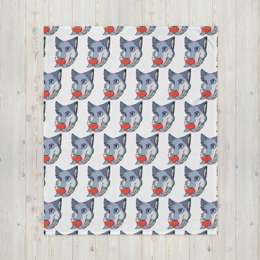 Heart spam throw blanket product image (16)