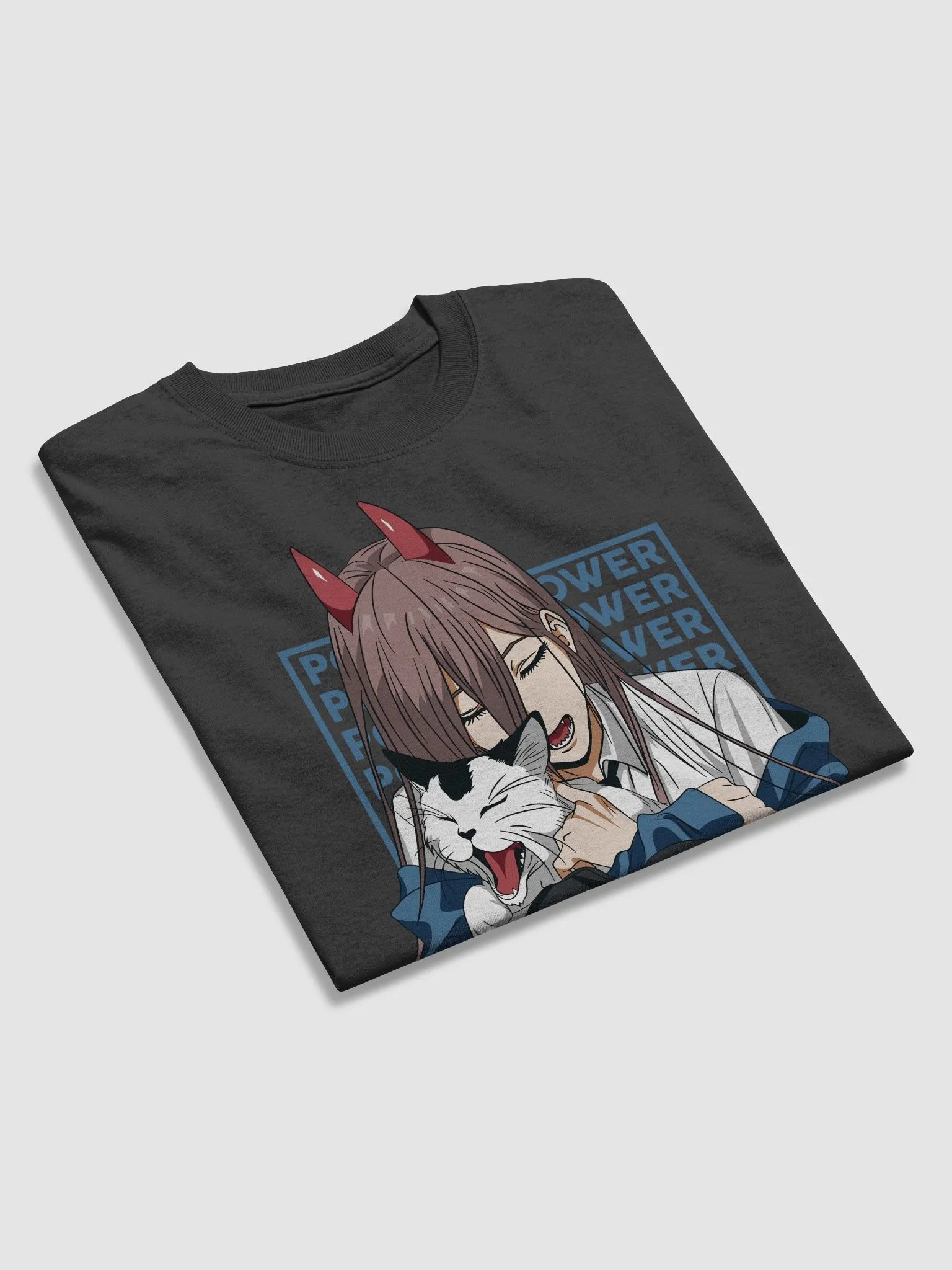 Chainsaw Man Power & Meowy T-Shirt – Gildan Heavyweight product image (5)