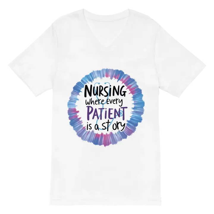 Every Patient is a Story Nurse V-Neck Tee product image (2)