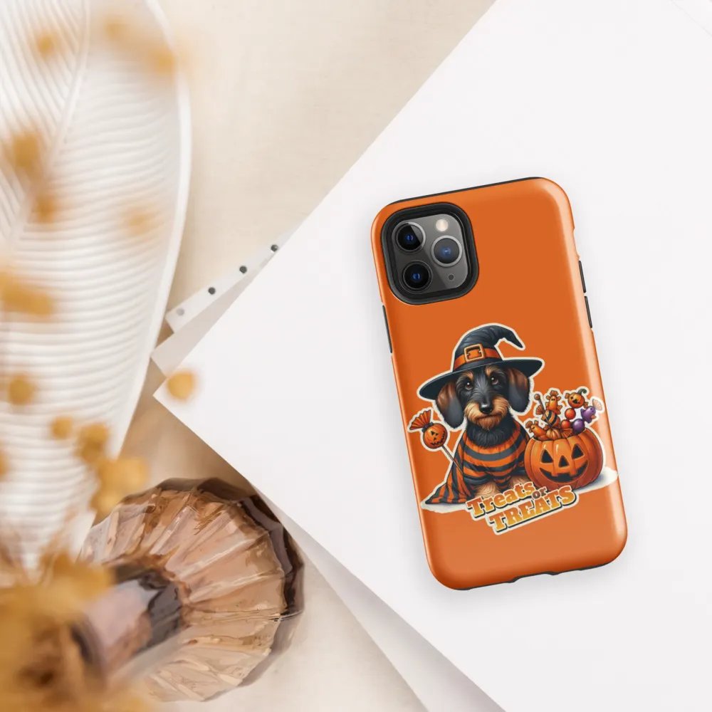Dachshund Treat Halloween - iPhone Tough Case product image (30)