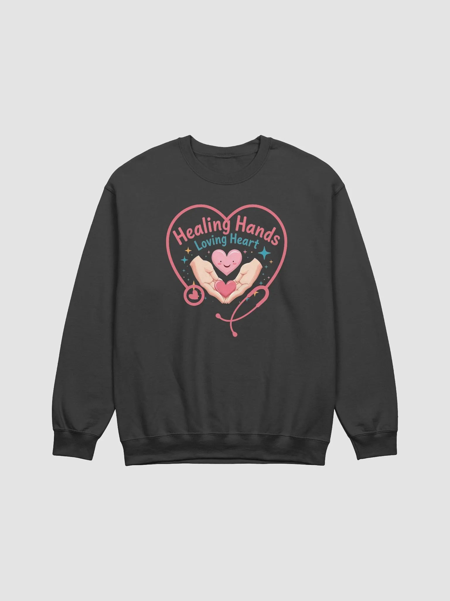 Healing Hearts, Stethoscope heart Crewneck Sweatshirt product image (7)