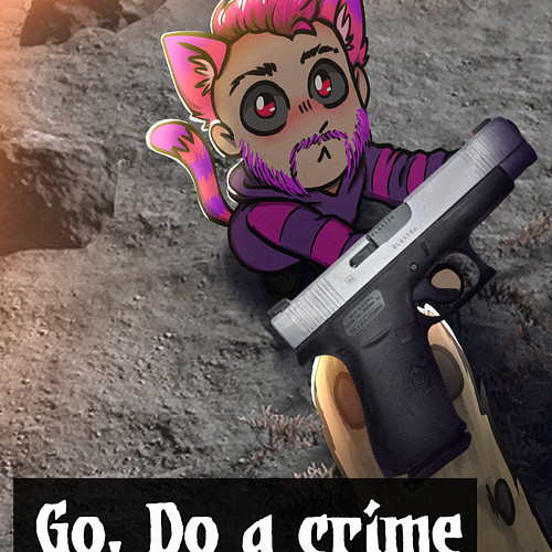 Go forth and commit crime! 
Commission for @grinninghazard !!
x
x
x
#doodles #memetemplate #crime #illustration #shitpost #st...