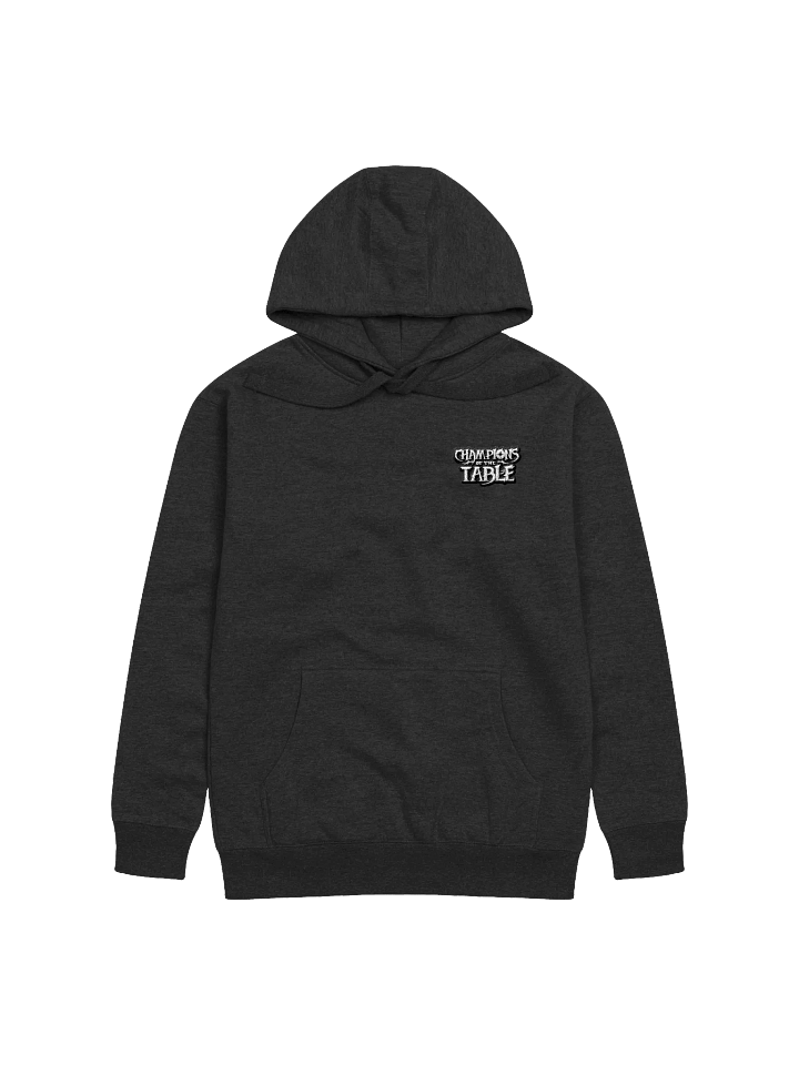 Champions of The Table - Embroidered Corner Logo Hoodie (Black & White) product image (2)