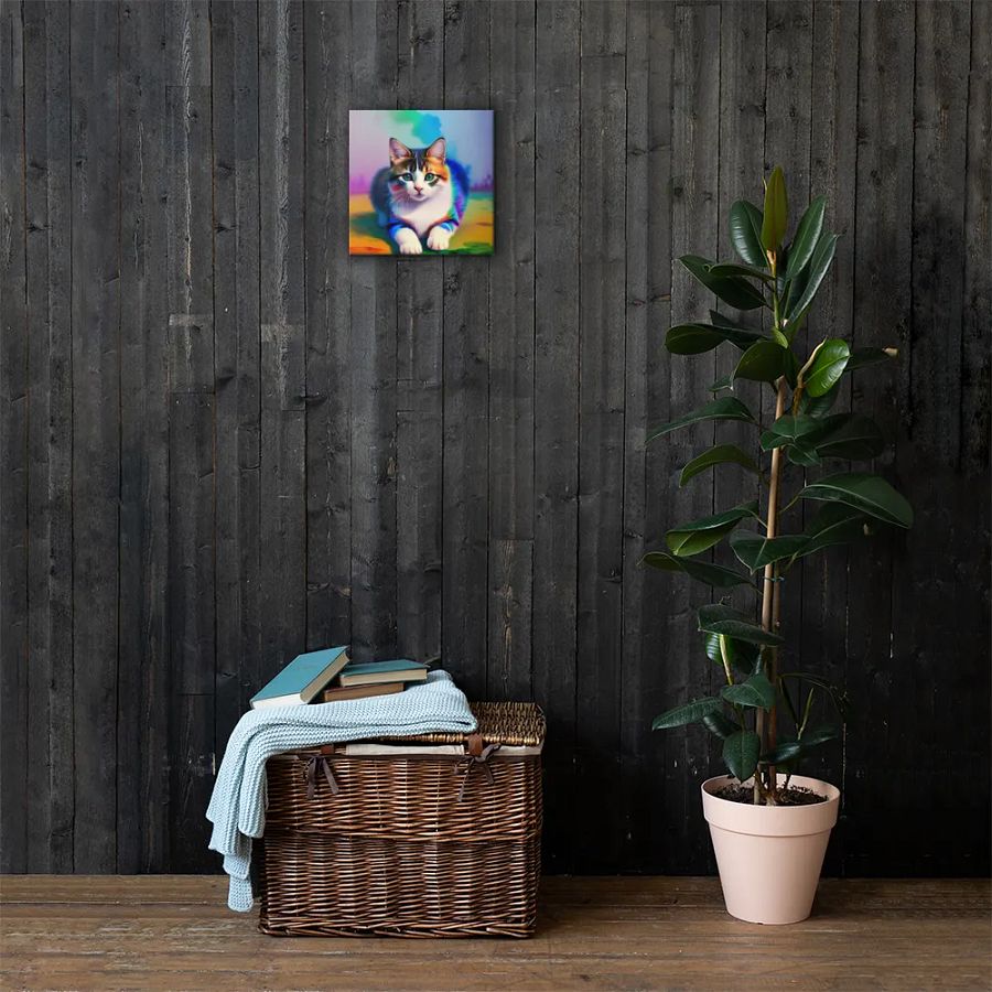 Cute Cat Digital Painting - v11 product image (3)