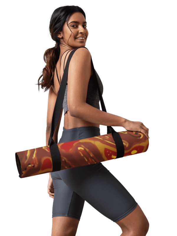 Japanese Fiery Abstract Yoga Mat product image (3)