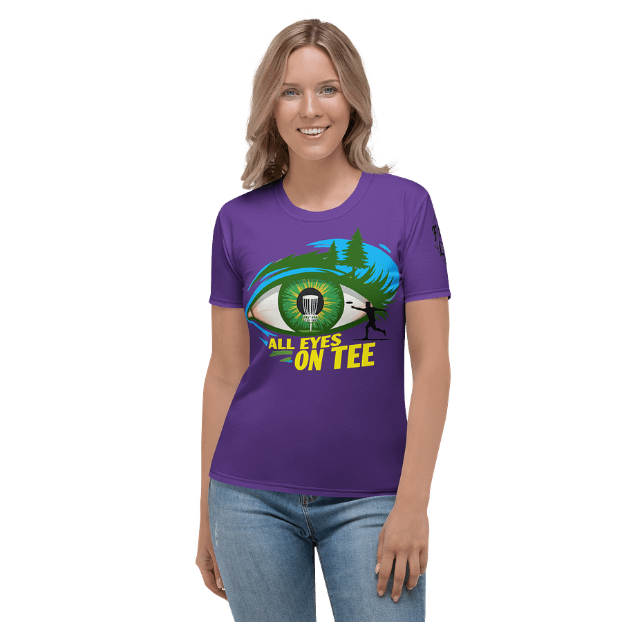Fancy Lads Women's Purple T-shirt "All Eyes On Tee" product image (4)