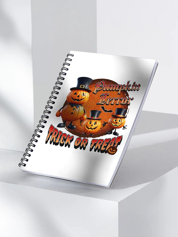 Pumpkin Terror Trick Or Treat Spiral Notebook product image (2)