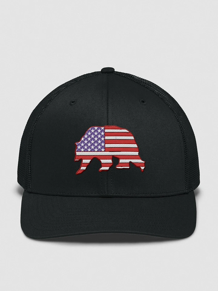 Stars and Stripes Grizzy Bear Trucker product image (1)