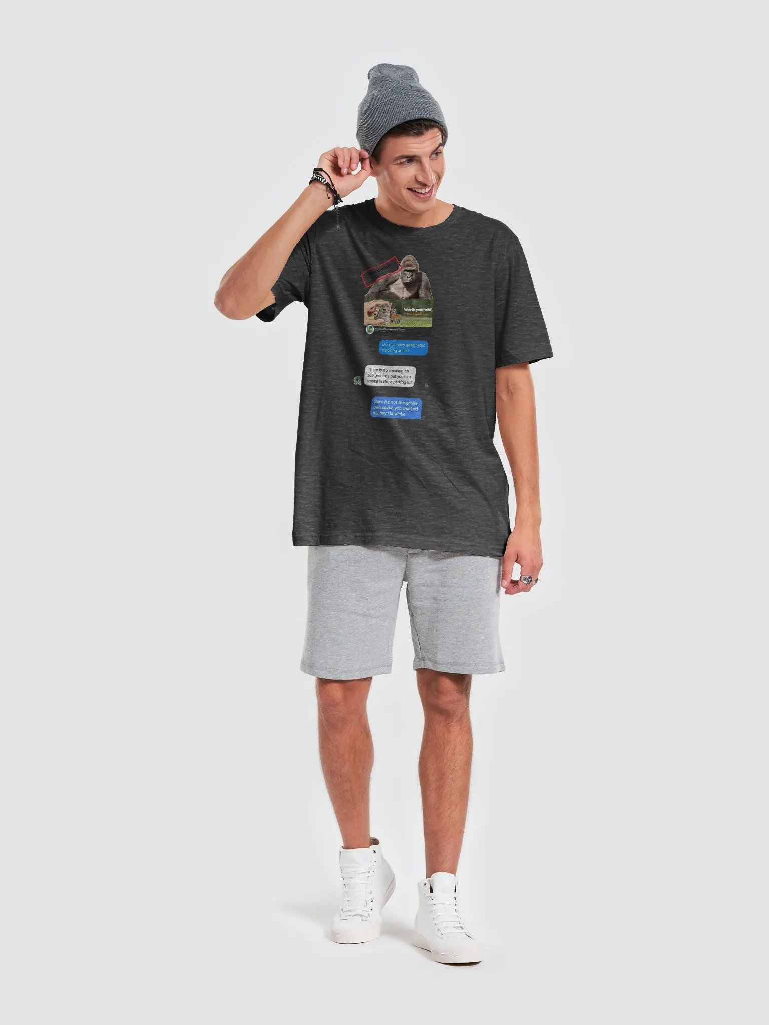 Smoking Section with Harambe - Men's Tee product image (6)