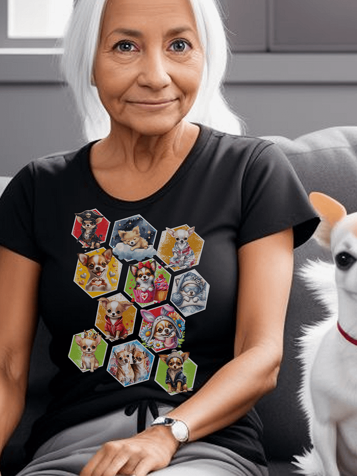 Funny Cute Chihuahuas in Cubes for Anyone Who Loves Their Pet T-Shirt product image (1)
