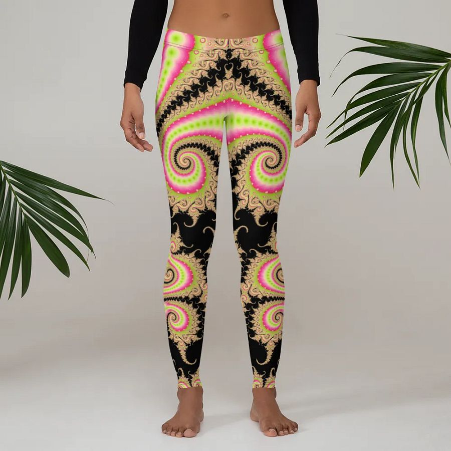 Fractal Leggings - Strawberry Spill product image (5)