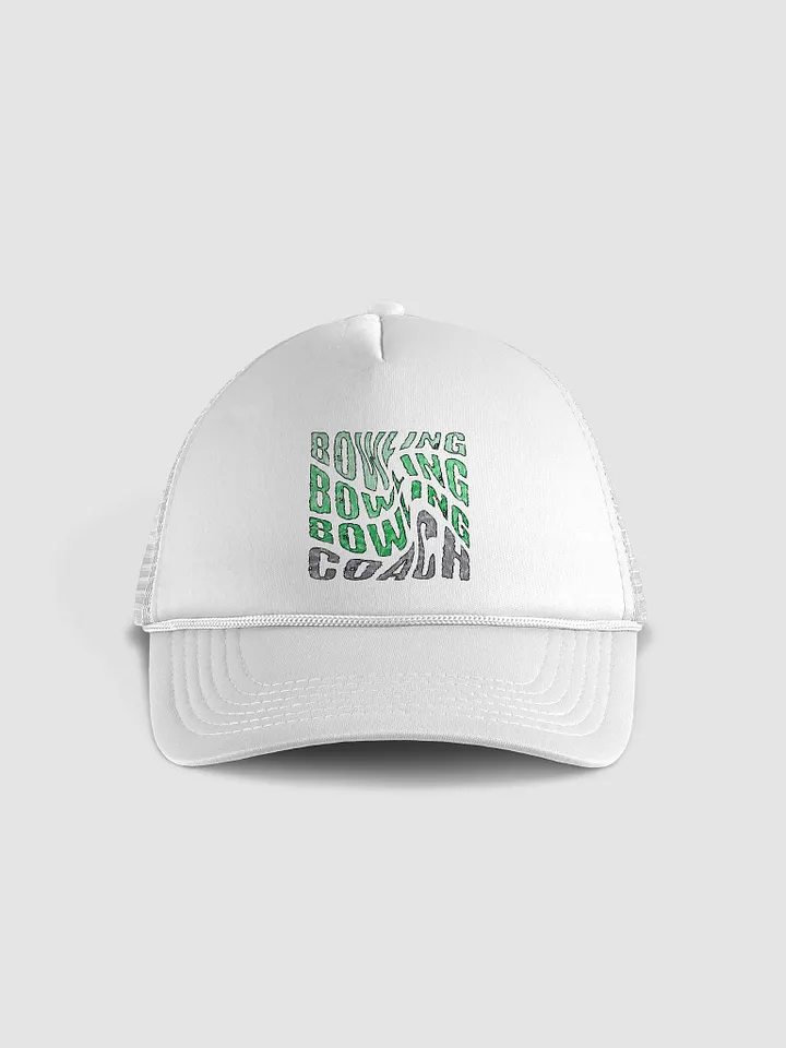 Mess Swirl Bowling Coach Wavy Distortion Trucker Hat Edition product image (1)