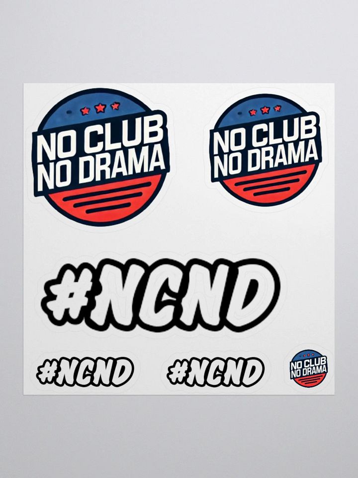 No Club No Drama Kiss Cut Stickers product image (2)