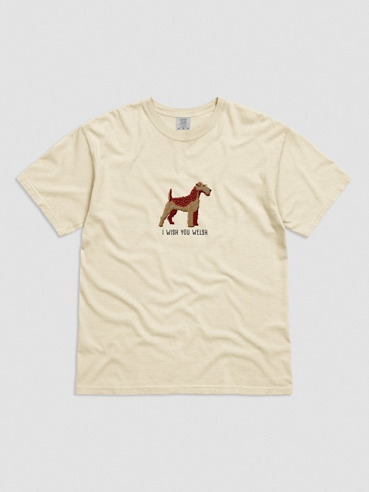 I Wish You Welsh T-Shirt(Embroidered) of a Fox Terrier(Red & Tan) product image (51)
